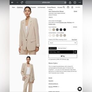 Wilfred Generation Blazer xxs